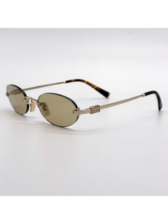 ?✨✨? NEW MIU MIU SUNGLASSES MUA54S ZVN10R WOMEN GOLD MU A54S, SMU A54 EYEWEAR main image 6